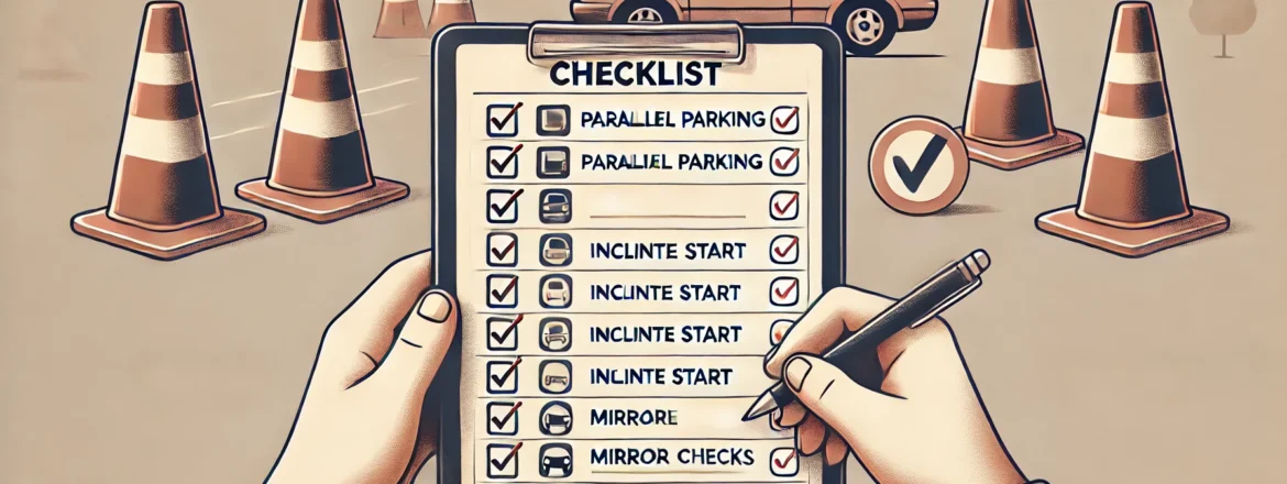 K53 driving test checklist for learners